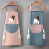 Cute deer garland rabbit beauty pattern household apron, waterproof and oil-proof, for kitchen use Application Scenario